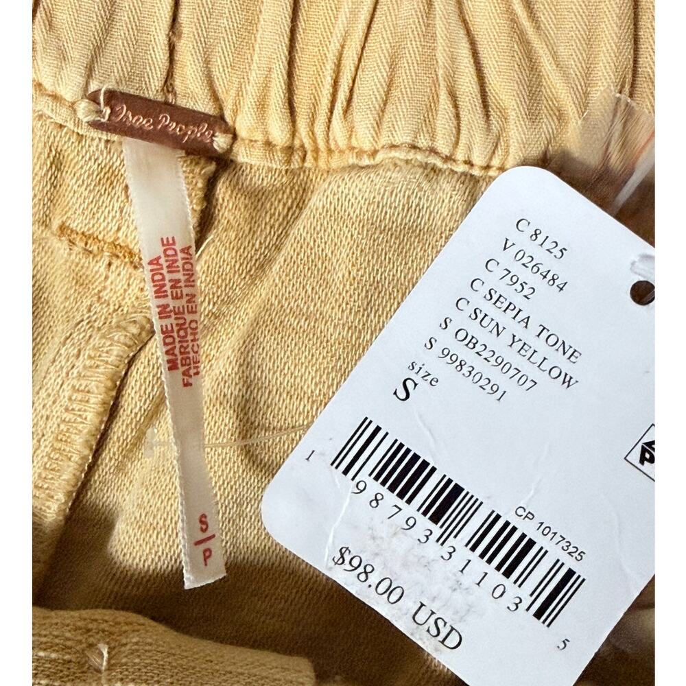 Free People Women’s Chino Shorts Sun Yellow Size S - Picture 6 of 11